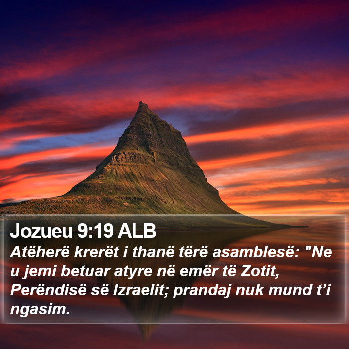 Jozueu 9:19 ALB Bible Study