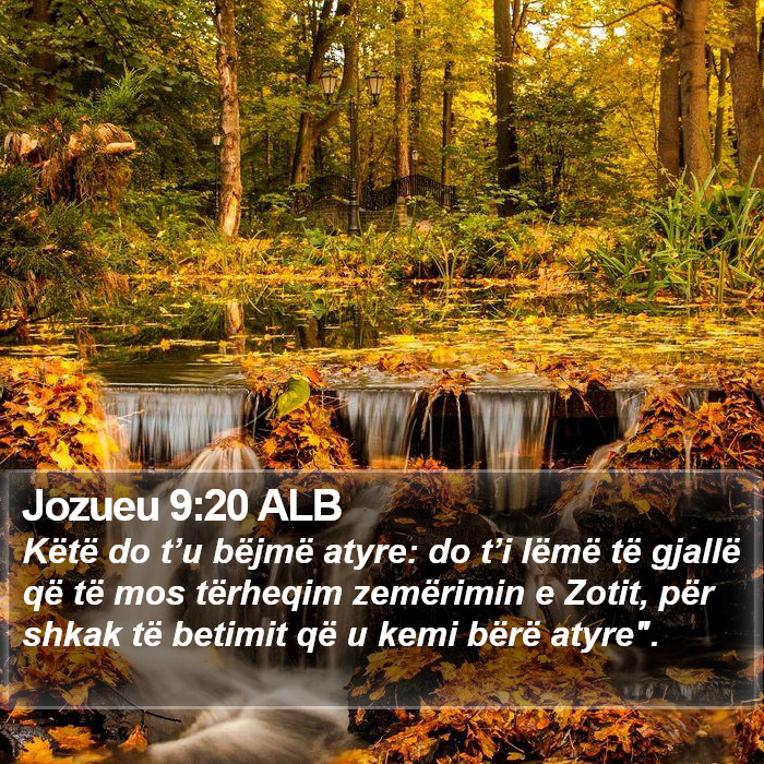 Jozueu 9:20 ALB Bible Study