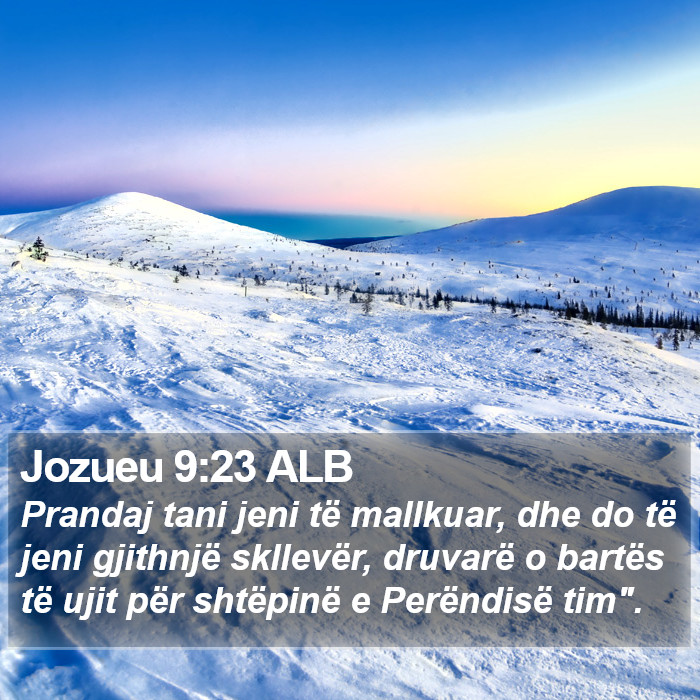 Jozueu 9:23 ALB Bible Study