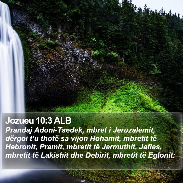 Jozueu 10:3 ALB Bible Study