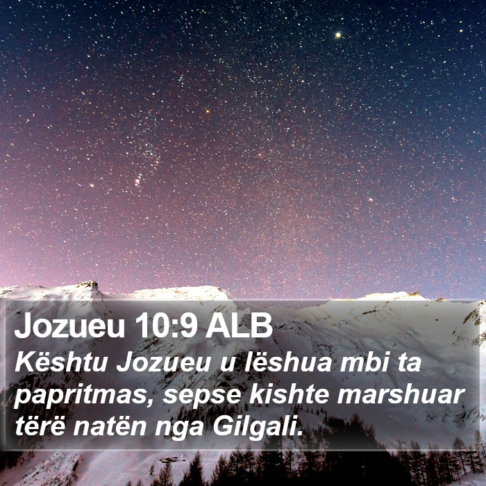 Jozueu 10:9 ALB Bible Study