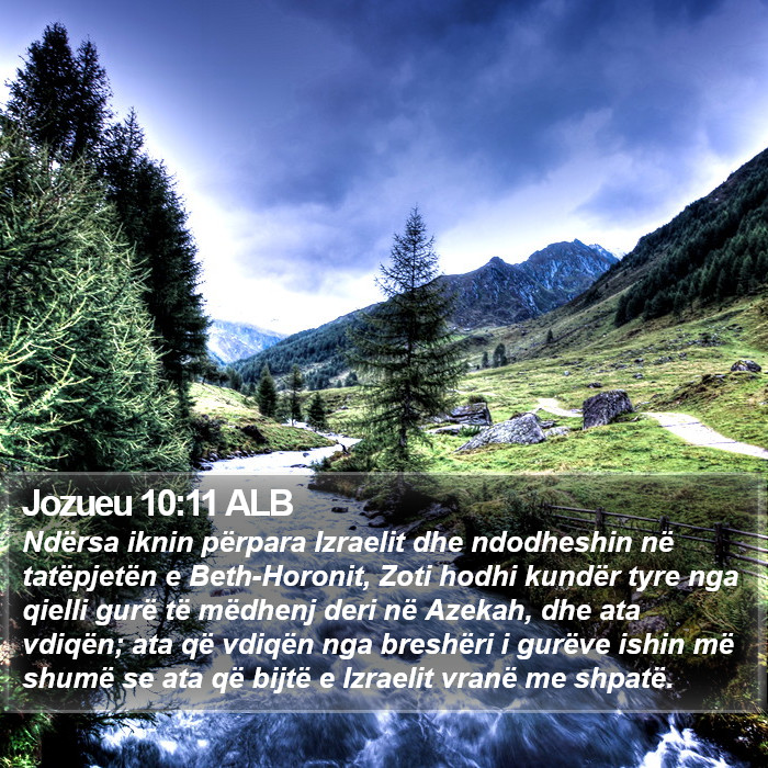 Jozueu 10:11 ALB Bible Study