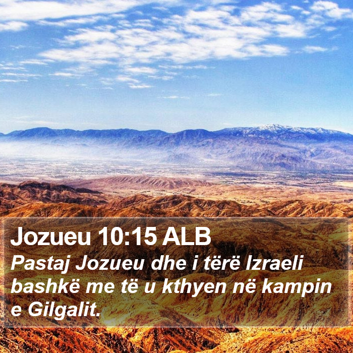 Jozueu 10:15 ALB Bible Study