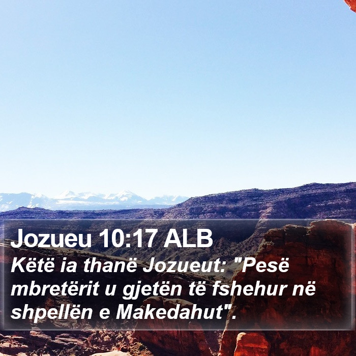 Jozueu 10:17 ALB Bible Study