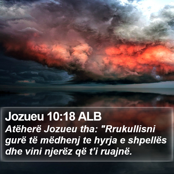 Jozueu 10:18 ALB Bible Study