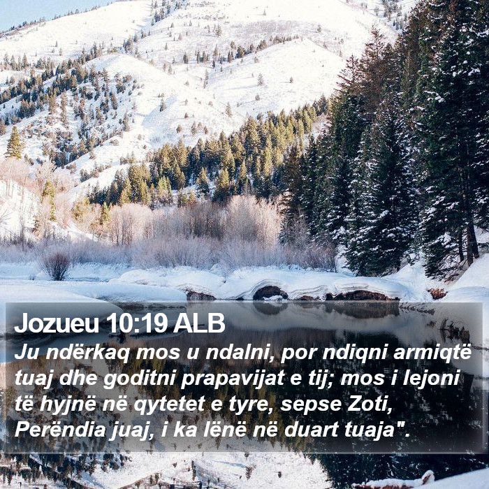 Jozueu 10:19 ALB Bible Study