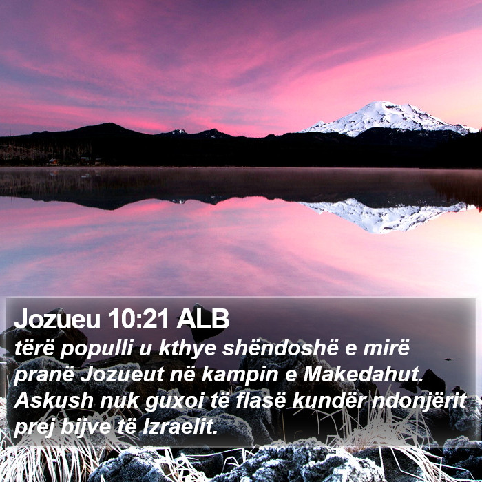 Jozueu 10:21 ALB Bible Study