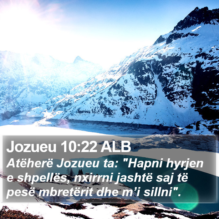 Jozueu 10:22 ALB Bible Study