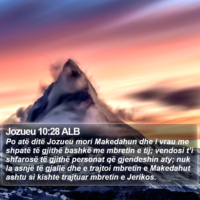 Jozueu 10:28 ALB Bible Study