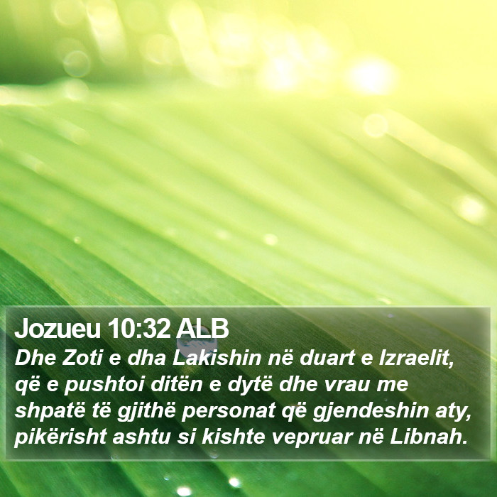 Jozueu 10:32 ALB Bible Study