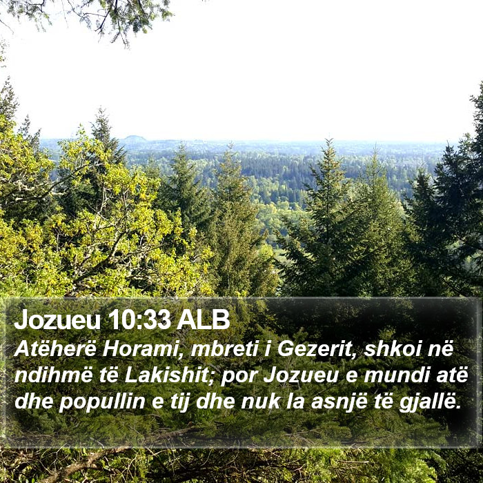 Jozueu 10:33 ALB Bible Study