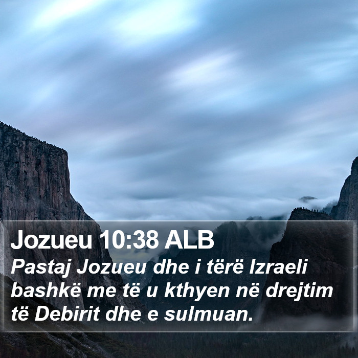 Jozueu 10:38 ALB Bible Study