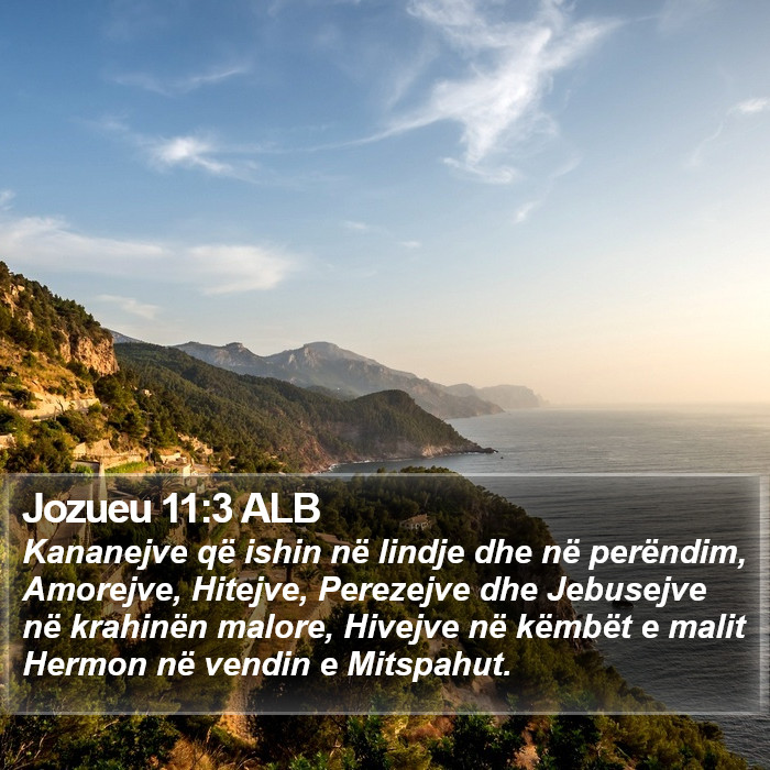 Jozueu 11:3 ALB Bible Study