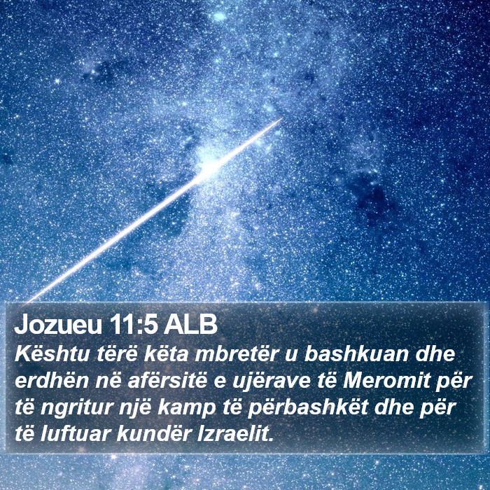 Jozueu 11:5 ALB Bible Study