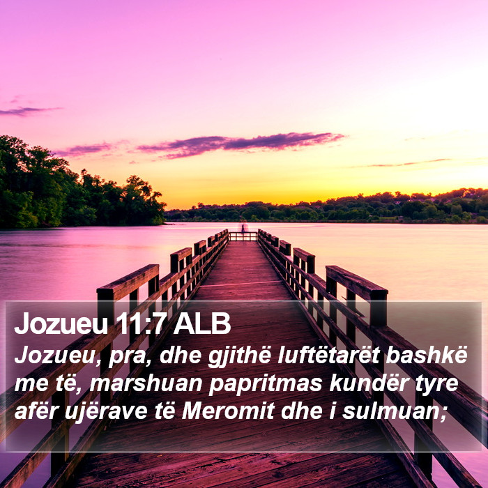 Jozueu 11:7 ALB Bible Study