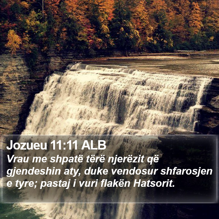 Jozueu 11:11 ALB Bible Study