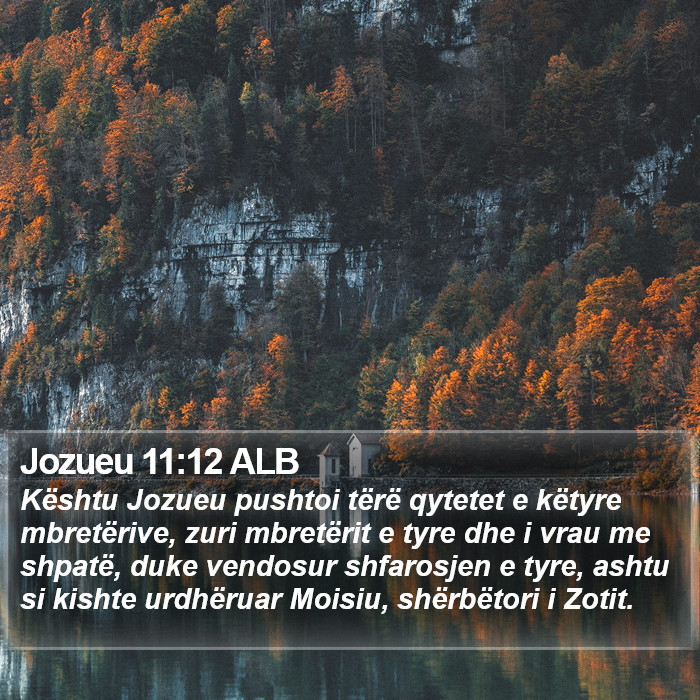 Jozueu 11:12 ALB Bible Study