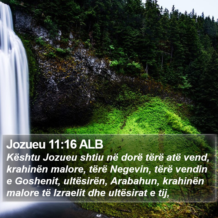 Jozueu 11:16 ALB Bible Study