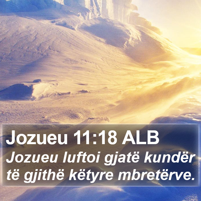 Jozueu 11:18 ALB Bible Study