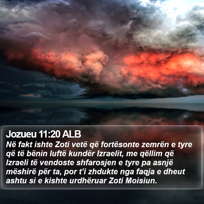 Jozueu 11:20 ALB Bible Study