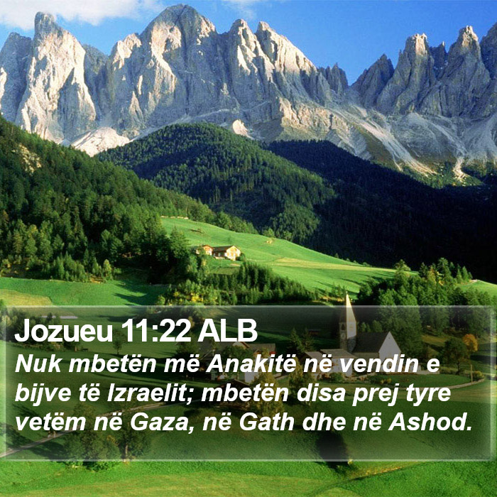 Jozueu 11:22 ALB Bible Study