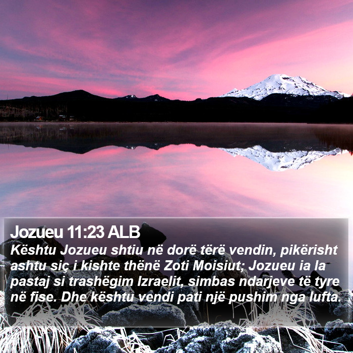 Jozueu 11:23 ALB Bible Study