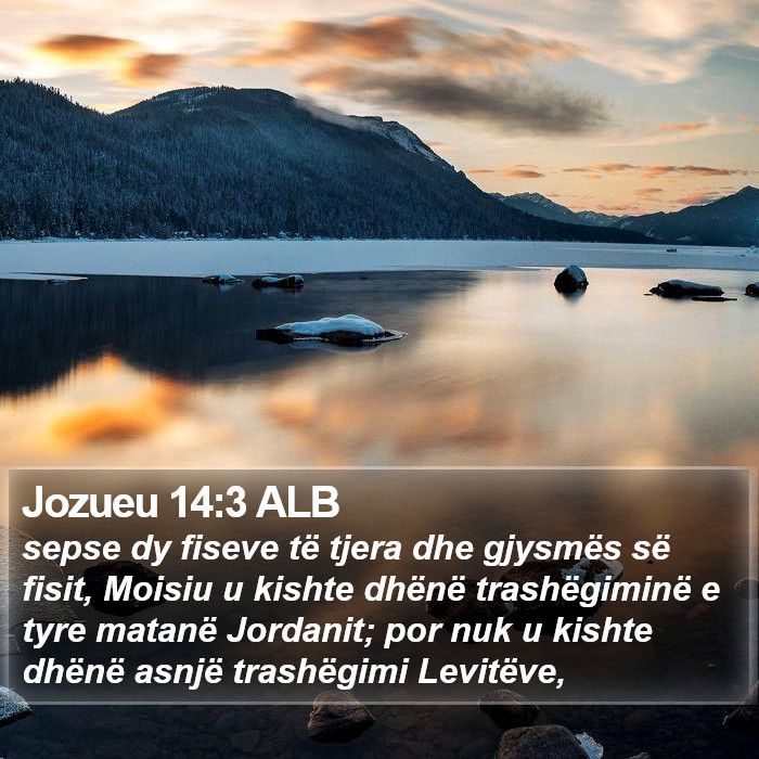 Jozueu 14:3 ALB Bible Study