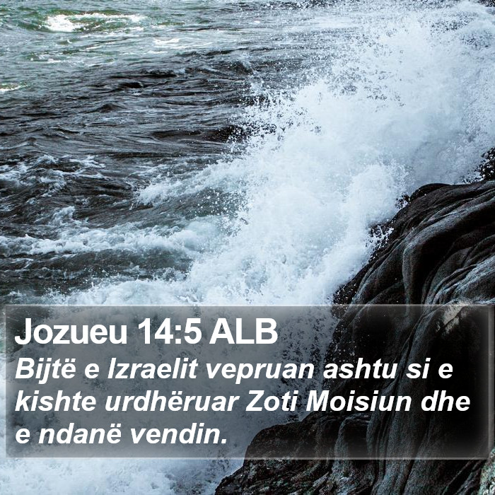 Jozueu 14:5 ALB Bible Study