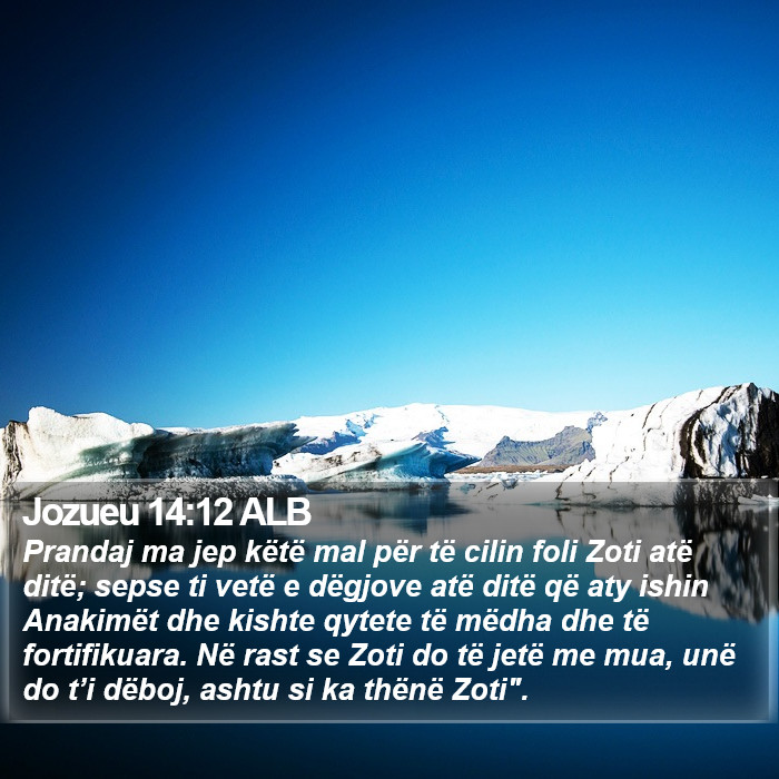 Jozueu 14:12 ALB Bible Study