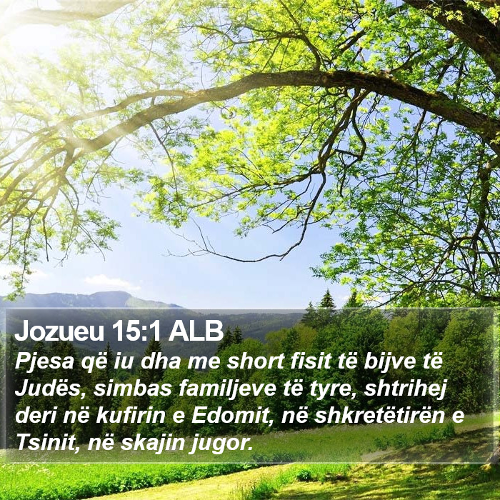 Jozueu 15:1 ALB Bible Study