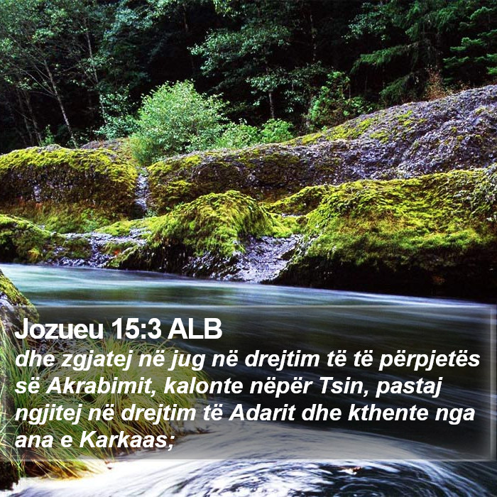 Jozueu 15:3 ALB Bible Study