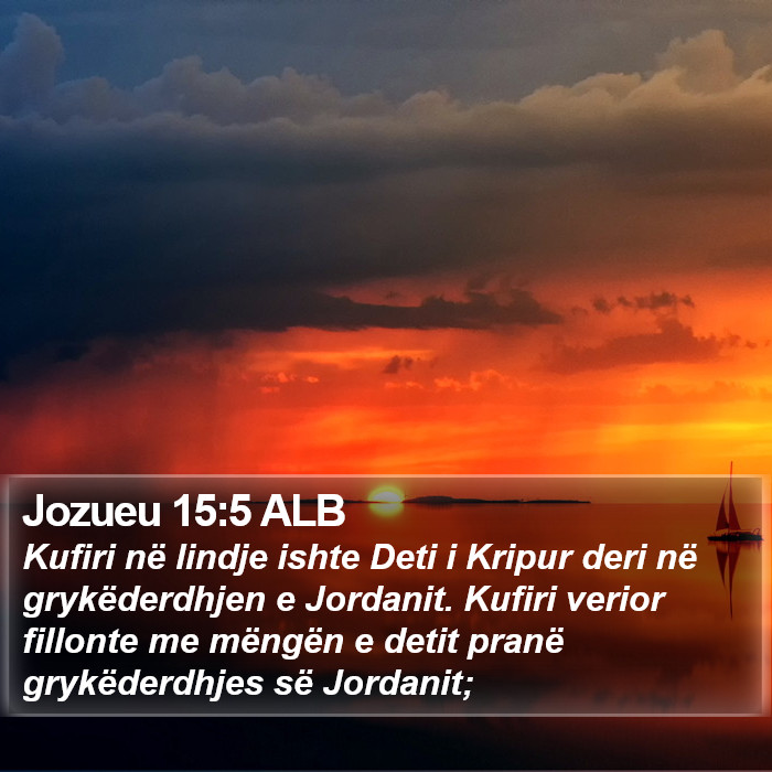 Jozueu 15:5 ALB Bible Study