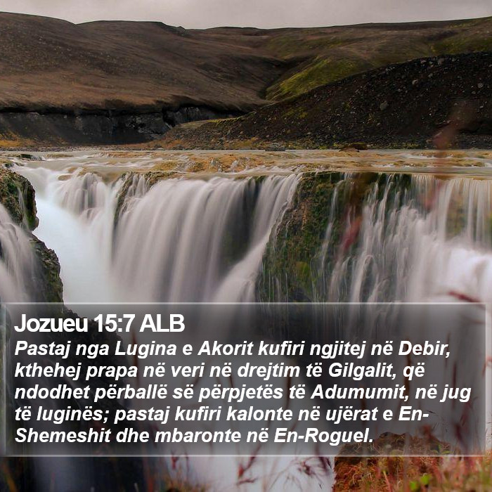 Jozueu 15:7 ALB Bible Study