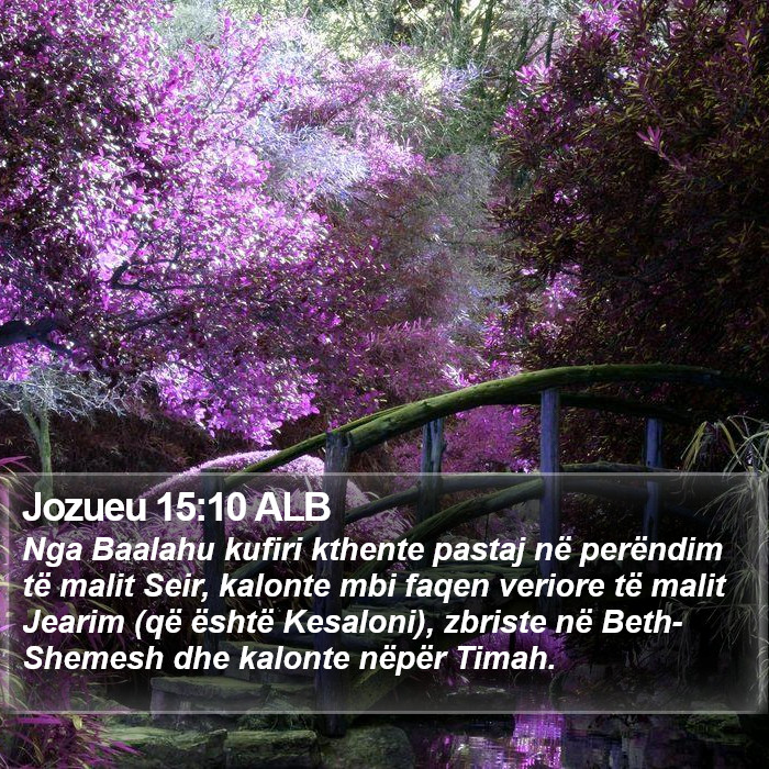 Jozueu 15:10 ALB Bible Study