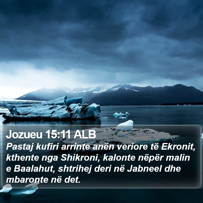 Jozueu 15:11 ALB Bible Study