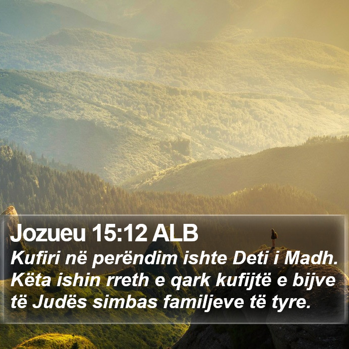 Jozueu 15:12 ALB Bible Study