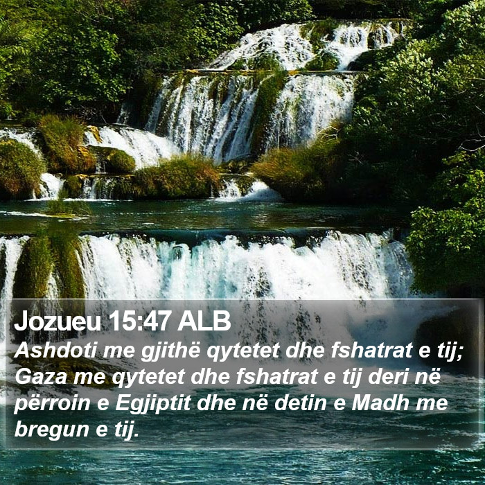 Jozueu 15:47 ALB Bible Study