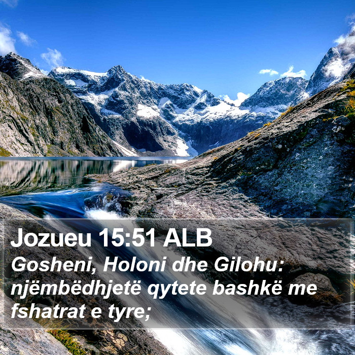 Jozueu 15:51 ALB Bible Study