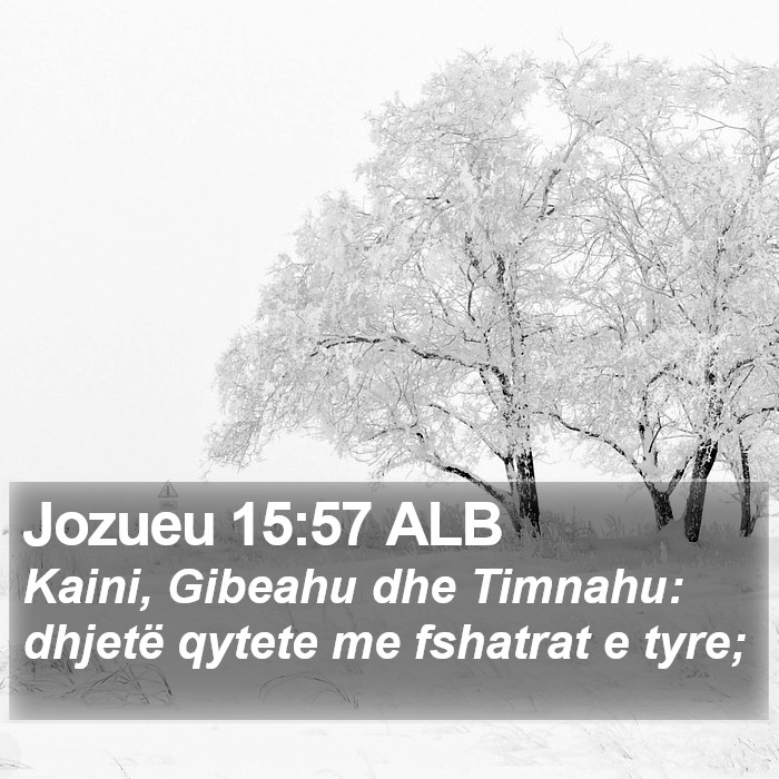 Jozueu 15:57 ALB Bible Study