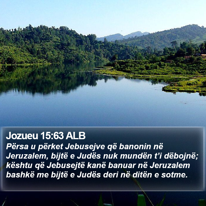 Jozueu 15:63 ALB Bible Study