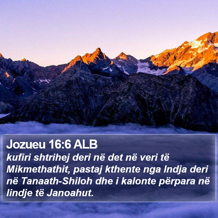 Jozueu 16:6 ALB Bible Study