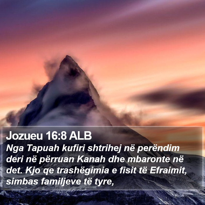 Jozueu 16:8 ALB Bible Study