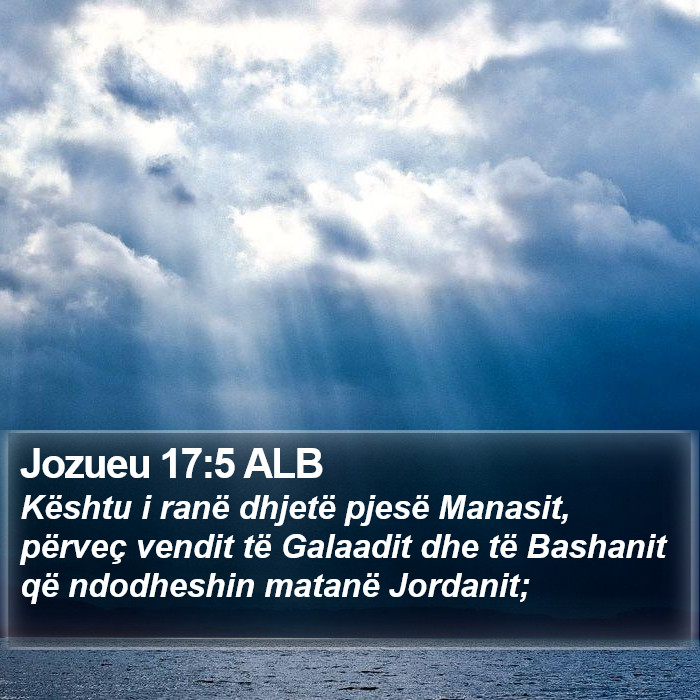 Jozueu 17:5 ALB Bible Study