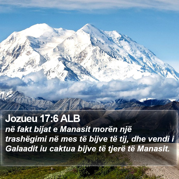 Jozueu 17:6 ALB Bible Study