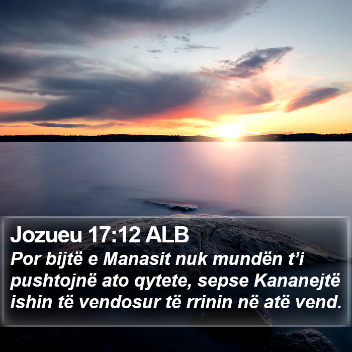 Jozueu 17:12 ALB Bible Study
