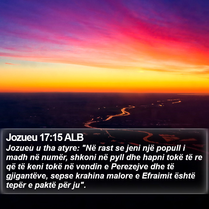 Jozueu 17:15 ALB Bible Study