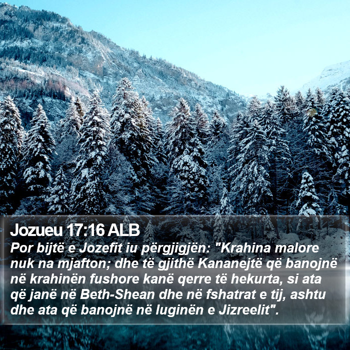 Jozueu 17:16 ALB Bible Study