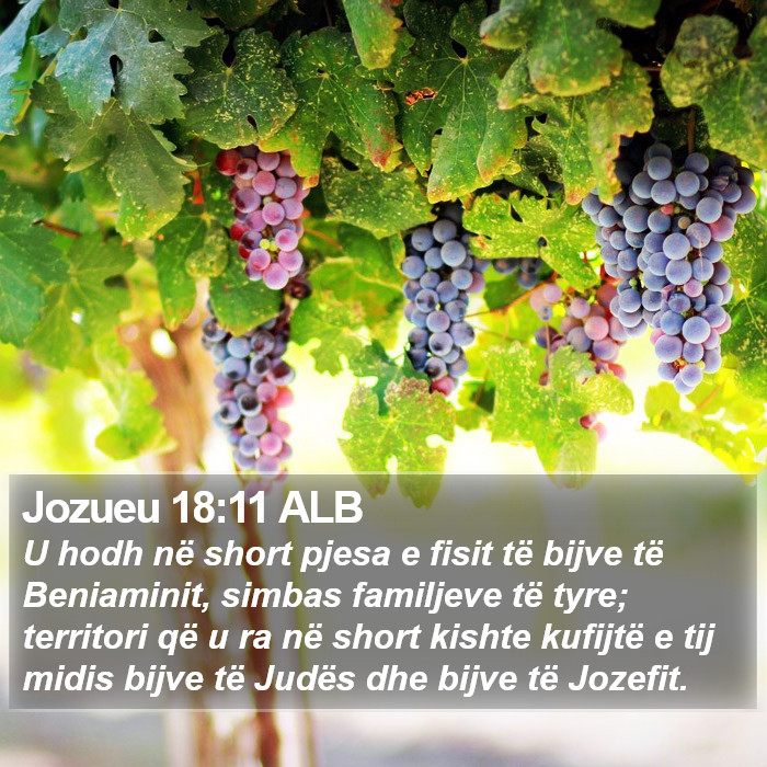 Jozueu 18:11 ALB Bible Study