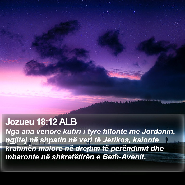 Jozueu 18:12 ALB Bible Study