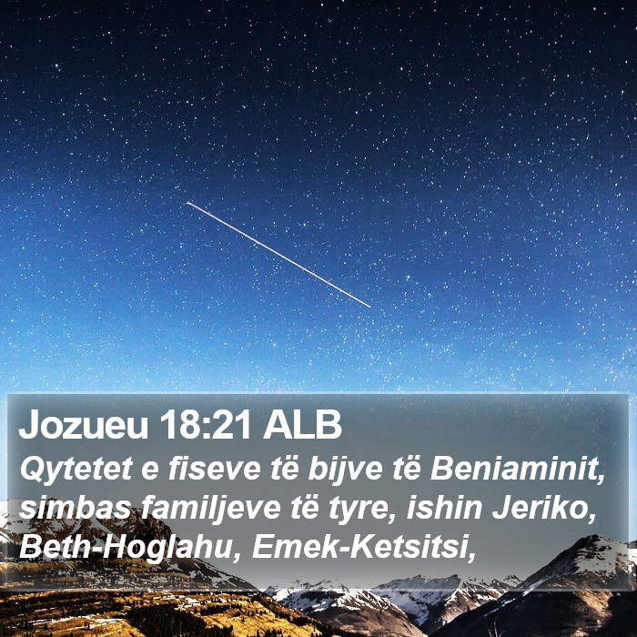 Jozueu 18:21 ALB Bible Study